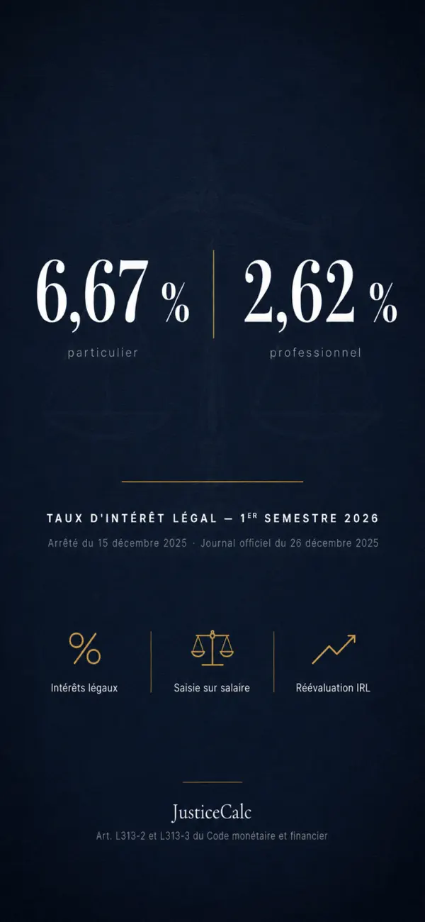 Screenshot #1 pour JusticeCalc: Droit & Finance