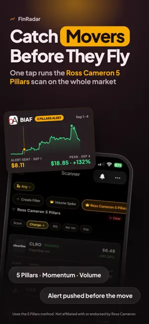 FinRadar: AI Stock Scanner screenshot 2