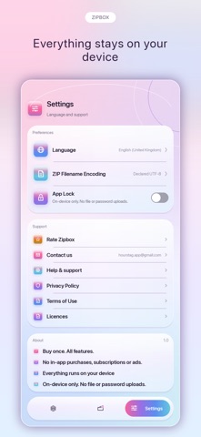 Zipbox: Unzip RAR, ZIP & 7z screenshot 6