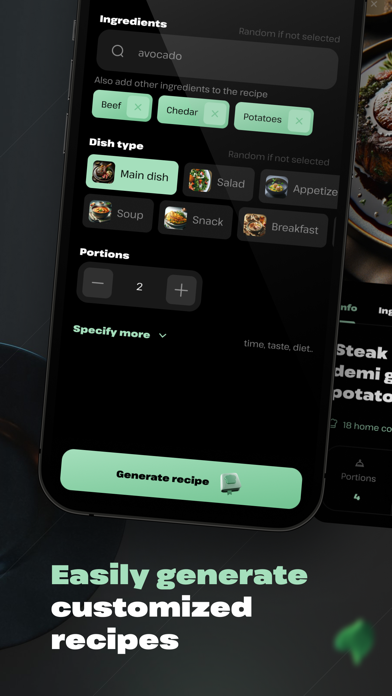 Slide Dish - AI recipes Screenshot