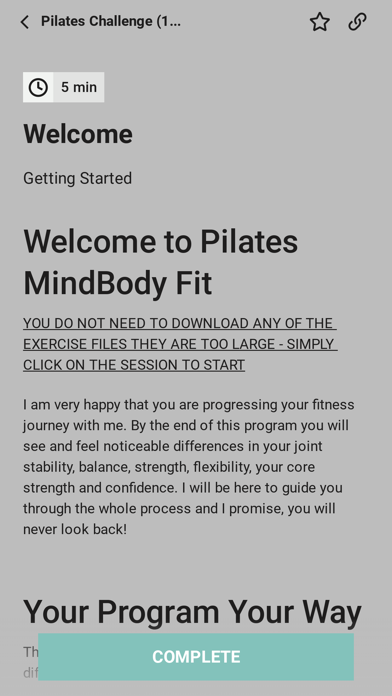 Pilates MBfit Screenshot