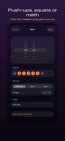 RiseRep: Push-up Alarm Clock screenshot 4