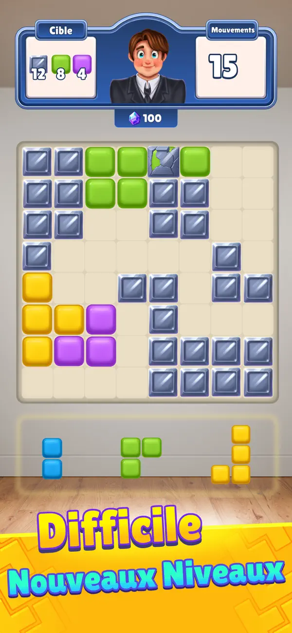 Screenshot #1 pour Block Match - No Ads Game