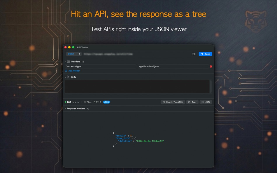#8. Tiger JSON (macOS) Von: TABOMSOFT
