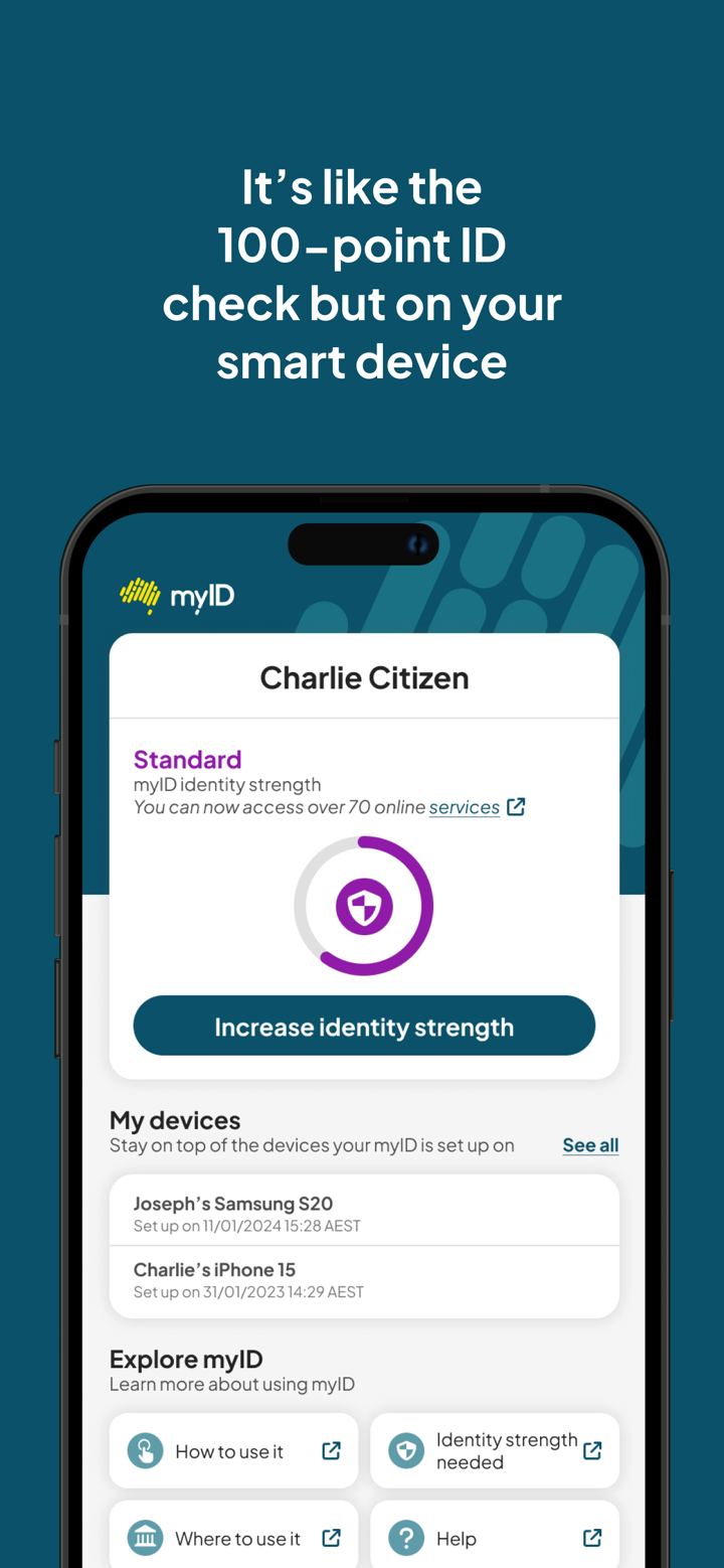 myID - Australian Government screenshot 3