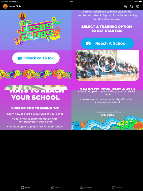 The Jesus Clubs iPad screenshot 1 - Education app