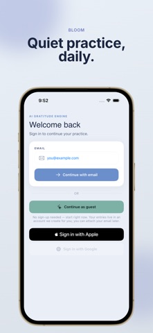 Bloom: AI Journal & Mood iPhone screenshot