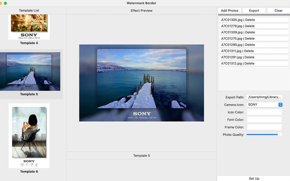 #4. Watermark Border (macOS) 由: 明 刘