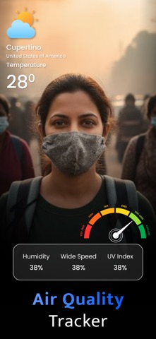 Weather Map Under : Local AQI iPhone screenshot