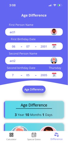 Age Calculator - Extra Pro Screenshot 3 of 5