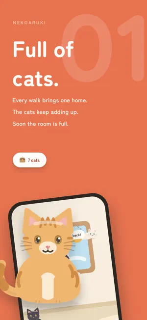 NekoWalk: Cat Step Counter screenshot 1