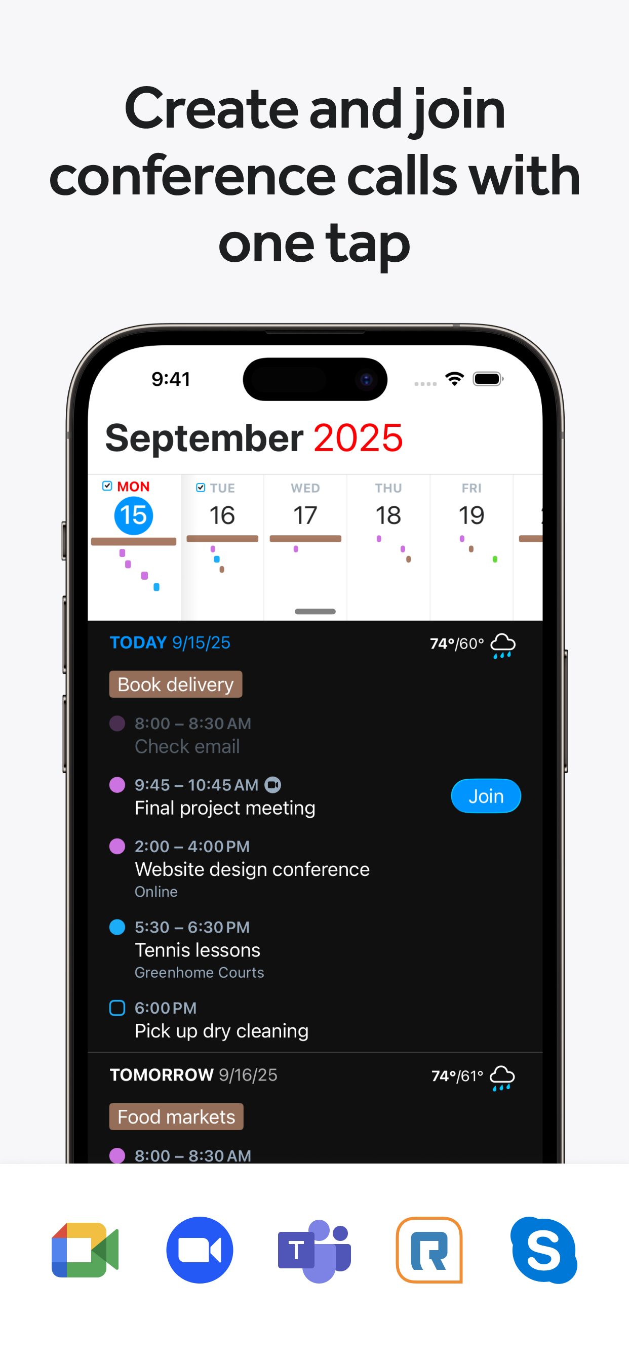 Fantastical Calendar