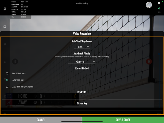 BT Volleyball Camera iPad screenshot