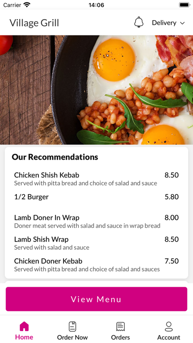 Village Grill Hampton Screenshot