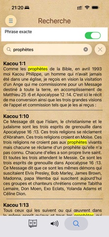 Prophète Kacou (texte + audio) screenshot