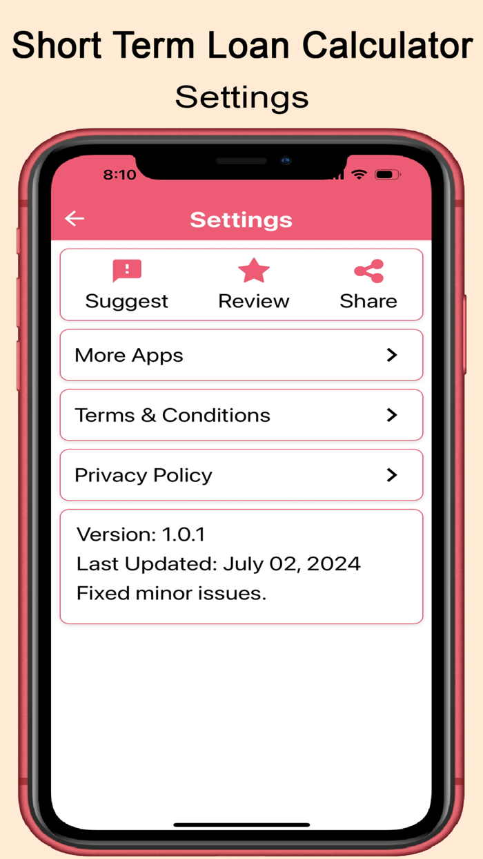 Short Term Loan Calculator