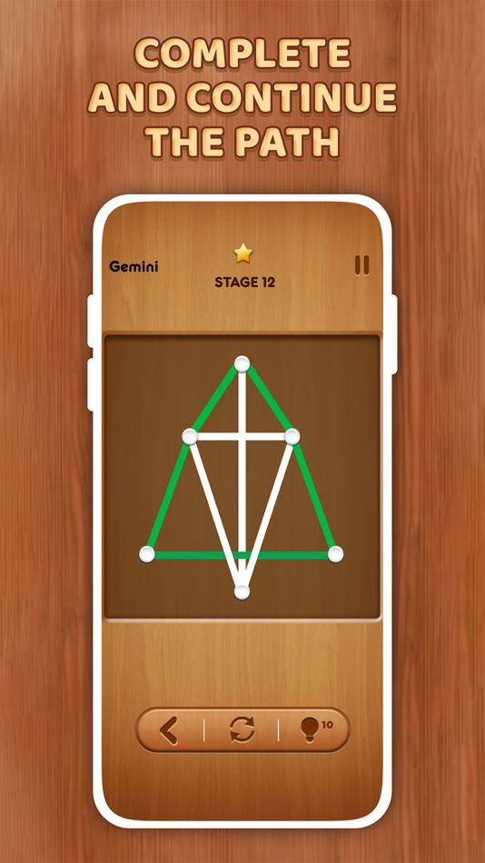 #1. One Line Fun - One Line Puzzle (iOS) 来自: Kashif Tasneem