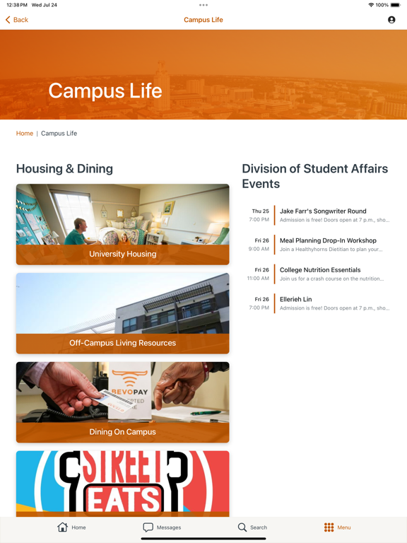 MyUT Austin iPad screenshot 7 - Education app