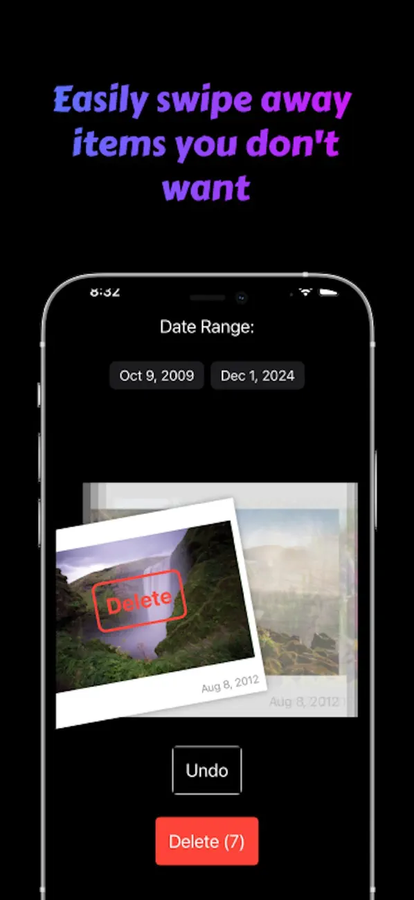 Screenshot #1 pour PhotoSwipe - Swipe to delete