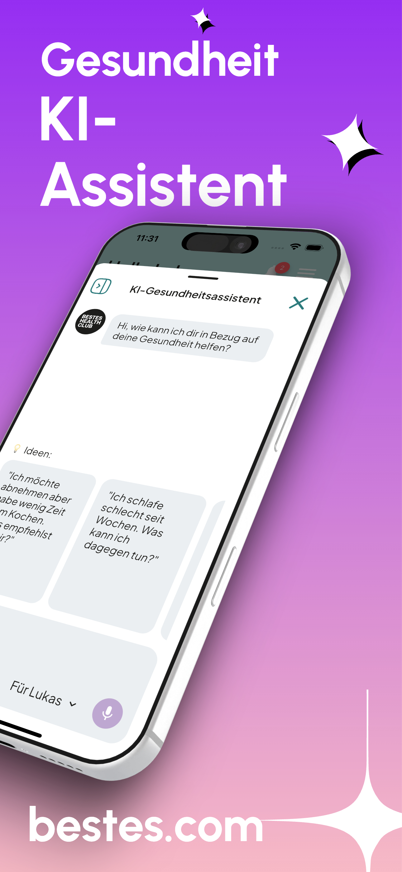 Bestes: Gesundheitsapp mit KI screenshot 3