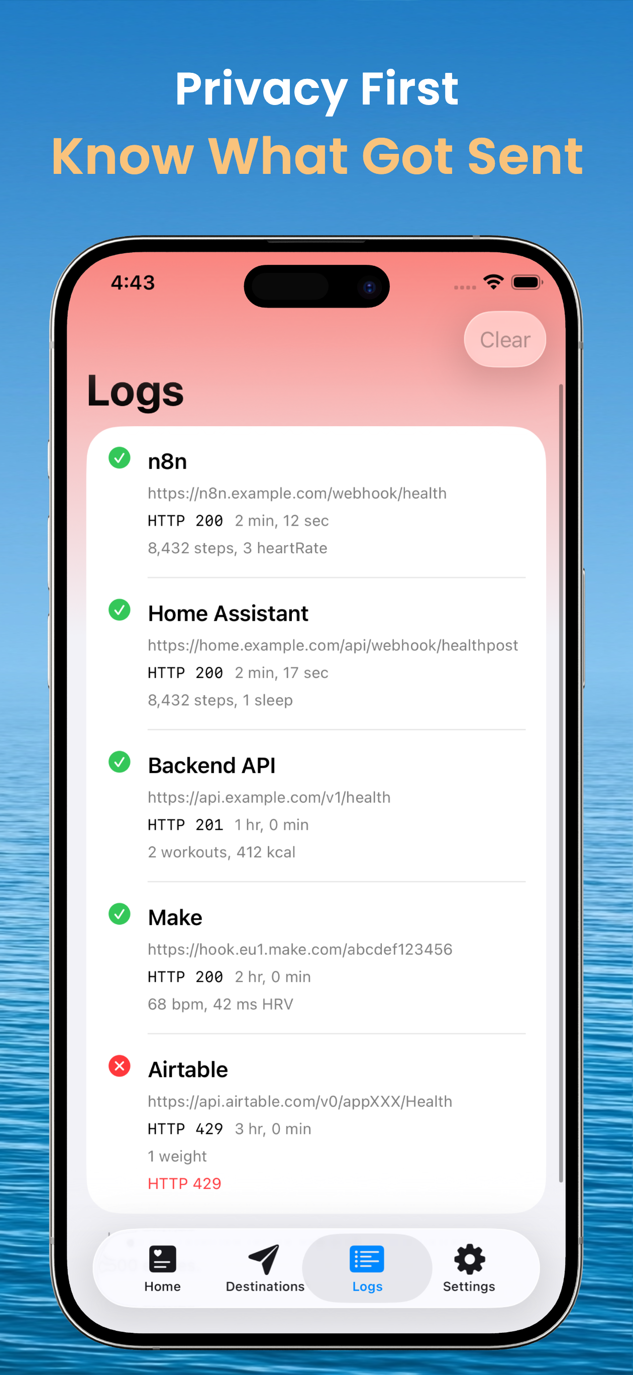 HealthPost: Health Webhook API screenshot 4