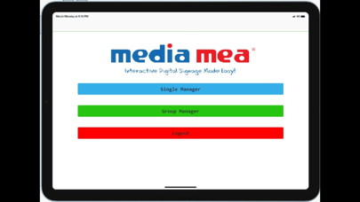 media mea Manager app screenshot