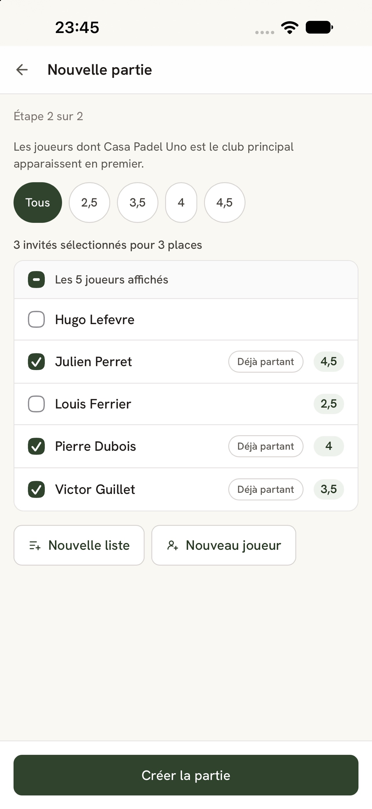 Screenshot 4 of PadelCrew : trouve ton 4e