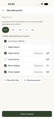 PadelCrew : trouve ton 4e Screenshot 4 of 9