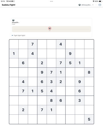 Sudoku Fight iPad screenshot