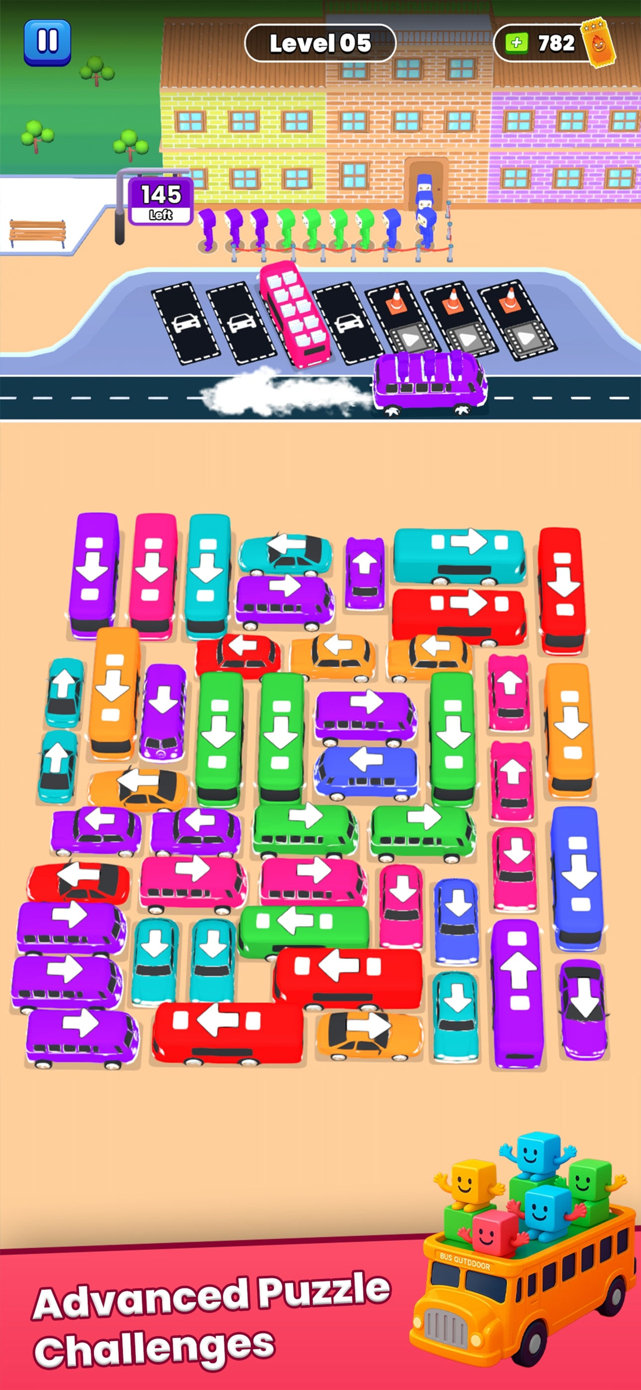 Bus Fusion: Traffic Jam Puzzle