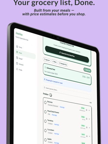 Amelna: Family Organizer iPad screenshot