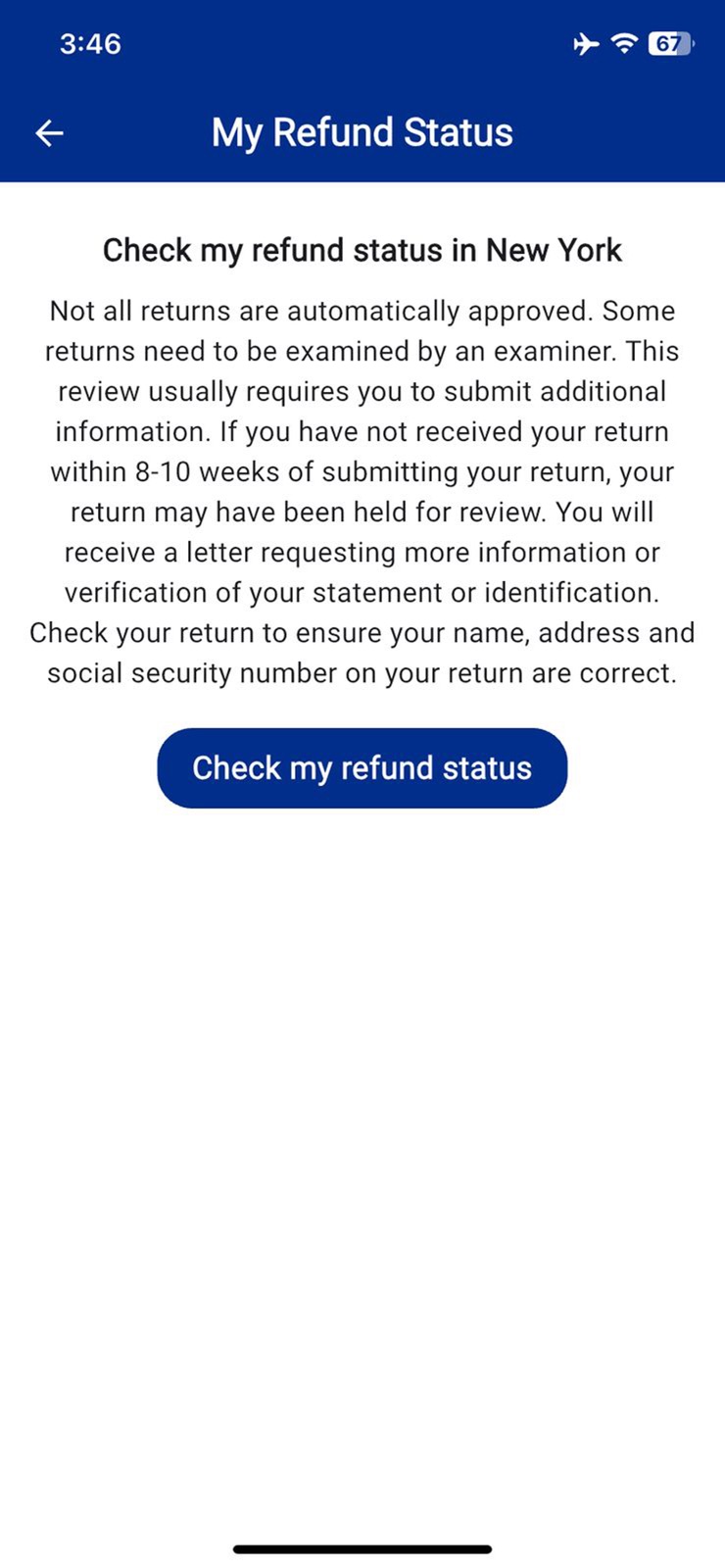 IRS Tax Refund Status 2025 iphone screenshot 3