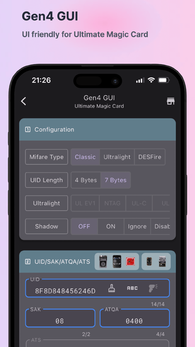 MTools BLE RFID Reader Screenshot