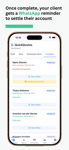 QuickQuotes Business screenshot