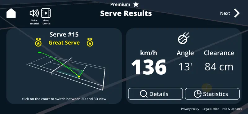 Tennis Serve Speed Tracker screenshot 1 of 10