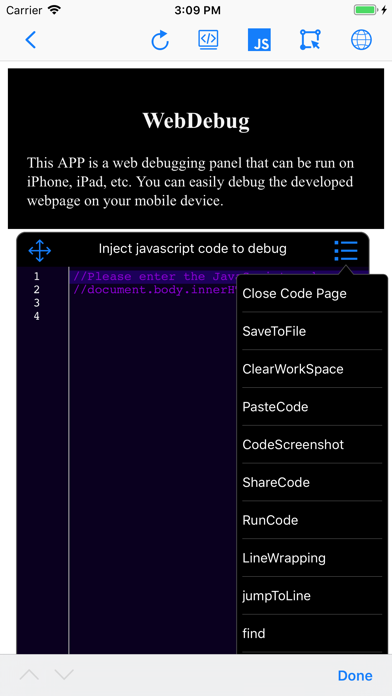 WebDebug - Web debugging tool Screenshot