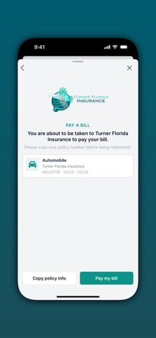 Turner Florida Insurance iPhone screenshot