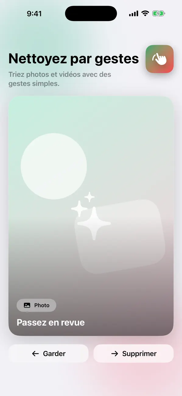 Screenshot #1 pour Swipe Cleanup Photos