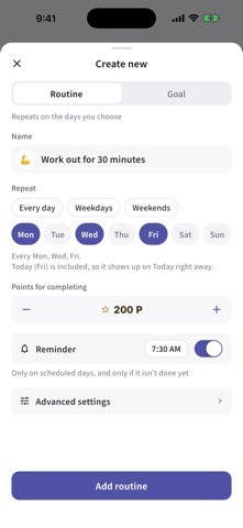 PointBook: Habit Tracker Screenshot 3 of 5