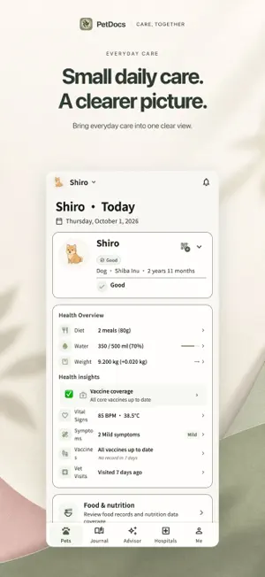 PetDocs - Pet Health Journal screenshot 1