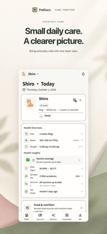 PetDocs - Pet Health Journal Screenshot 1 of 8
