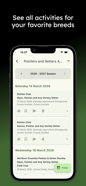 Gundog Event Tracker screenshot 2