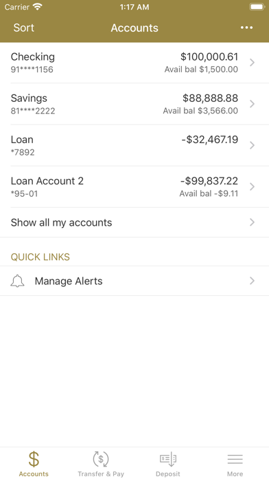 Citizens Bank MO Screenshot