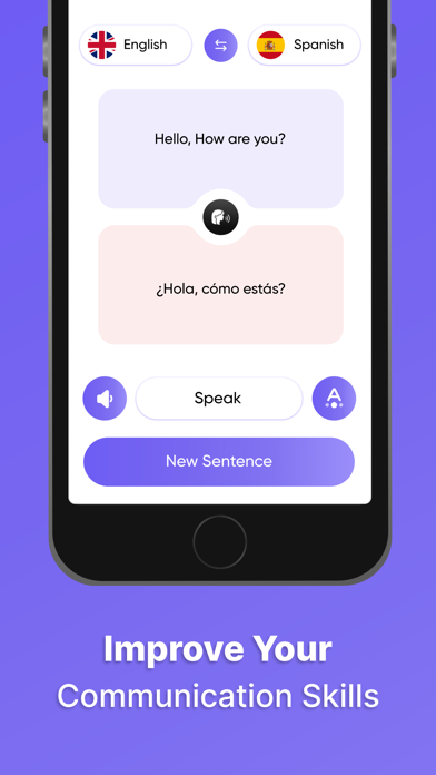 AI Speak & Learn Languages Screenshot