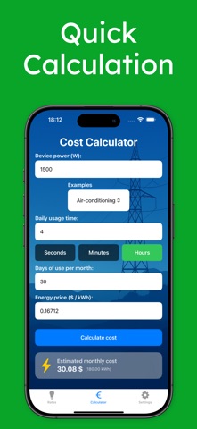 Electric Cost Calculator Screenshot 4 of 5