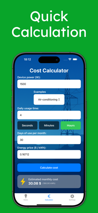 Electric Cost Calculator Screenshot 4 of 5