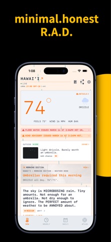 RAD Weather: Honest Forecast screenshot
