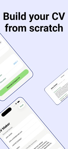 CV Maker: Write & Generate iPhone screenshot