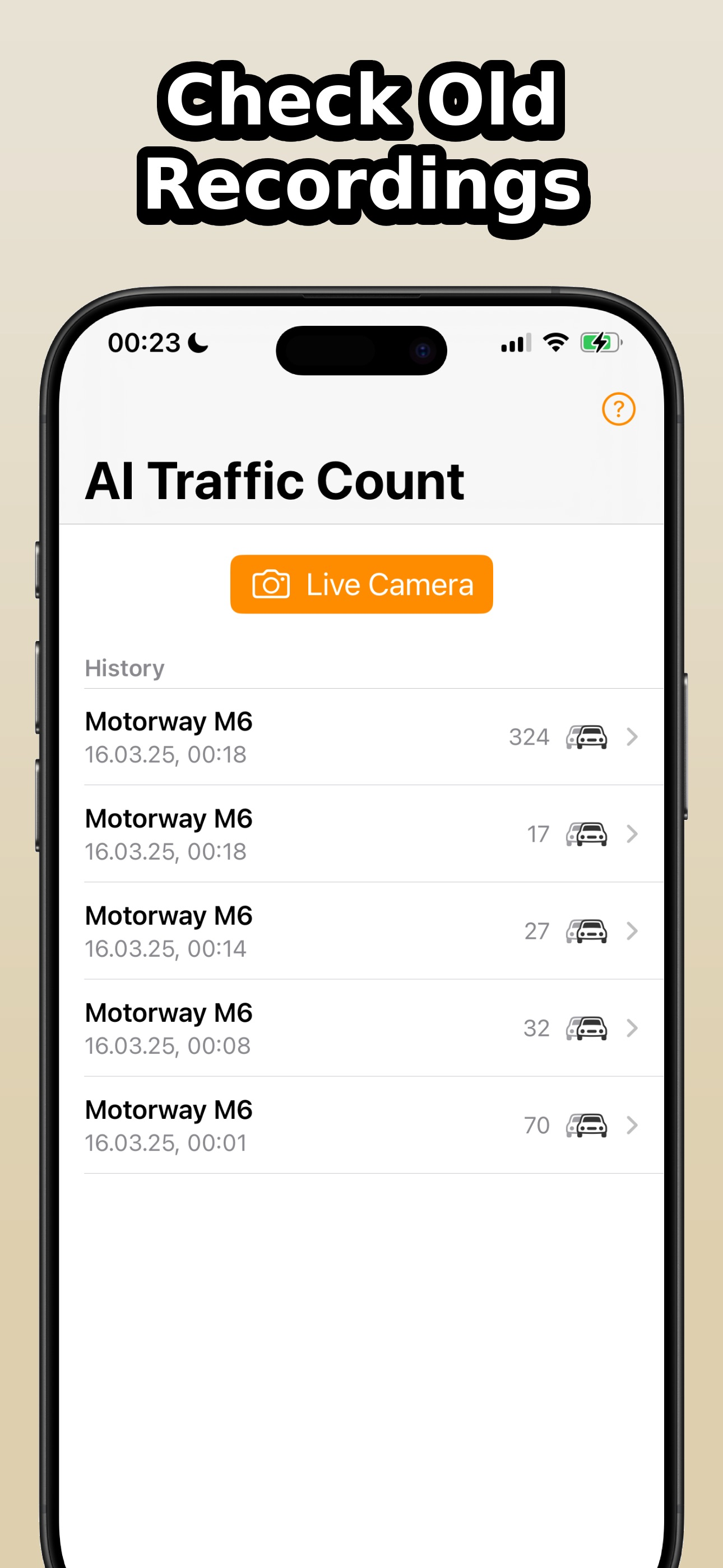 AI Traffic Count