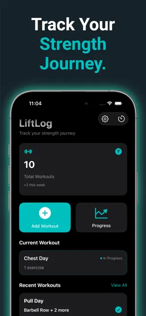 LiftLog: Gym Workout Tracker screenshot 1